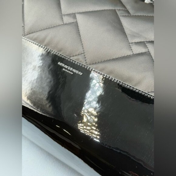 🆕 KURT GEIGER LONDON 🧿 NWT Recycled Drench Square Shopper Tote Bag, All Black - Picture 12 of 16